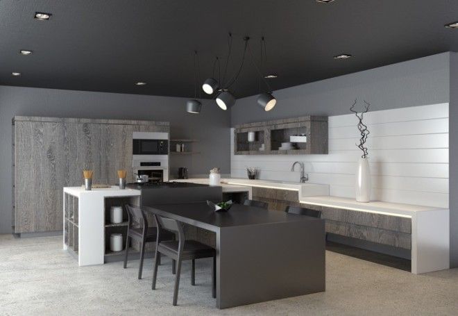 Дизайн кухни в серых оттенках необычайно стильное и элегантное решение для обустройства кухонного пространства