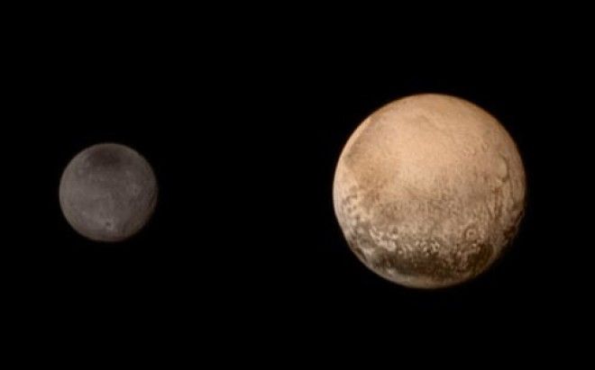 Плутон и Харон Новые Горизонты 2015 год